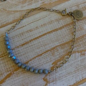 Gray Beaded Bracelet